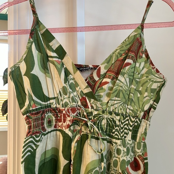 CHAUDRY SPAGHETTI STRAP DRESS. SAMPLE/NEW. SIZE SMALL - Picture 2 of 9